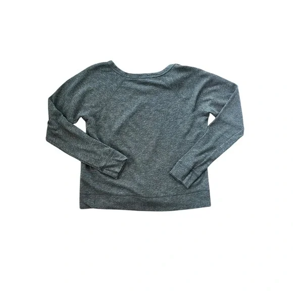 James Perse Standard Crew Neck Long Sleeve Sweatshirt Heather Gray Size Small - Picture 3 of 5